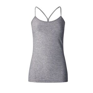 Lululemon Power Y Tank Heathered Slate Size 8 Original $52